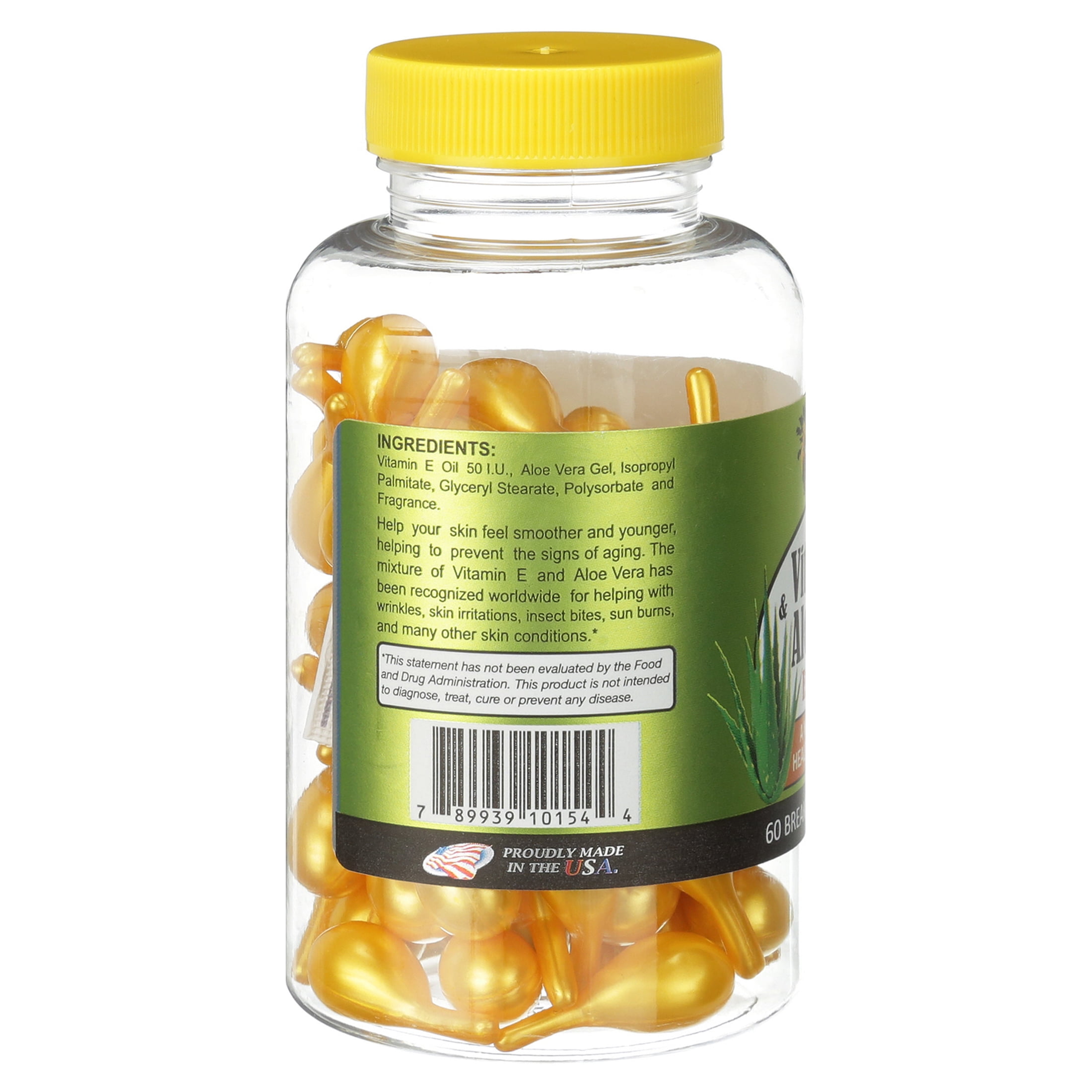 60 Sunshine Naturals Vitamin E & Aloe Vera Ampoules