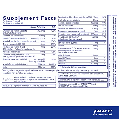 Pure Encapsulations O.N.E. Multivitamin - 60 Capsules