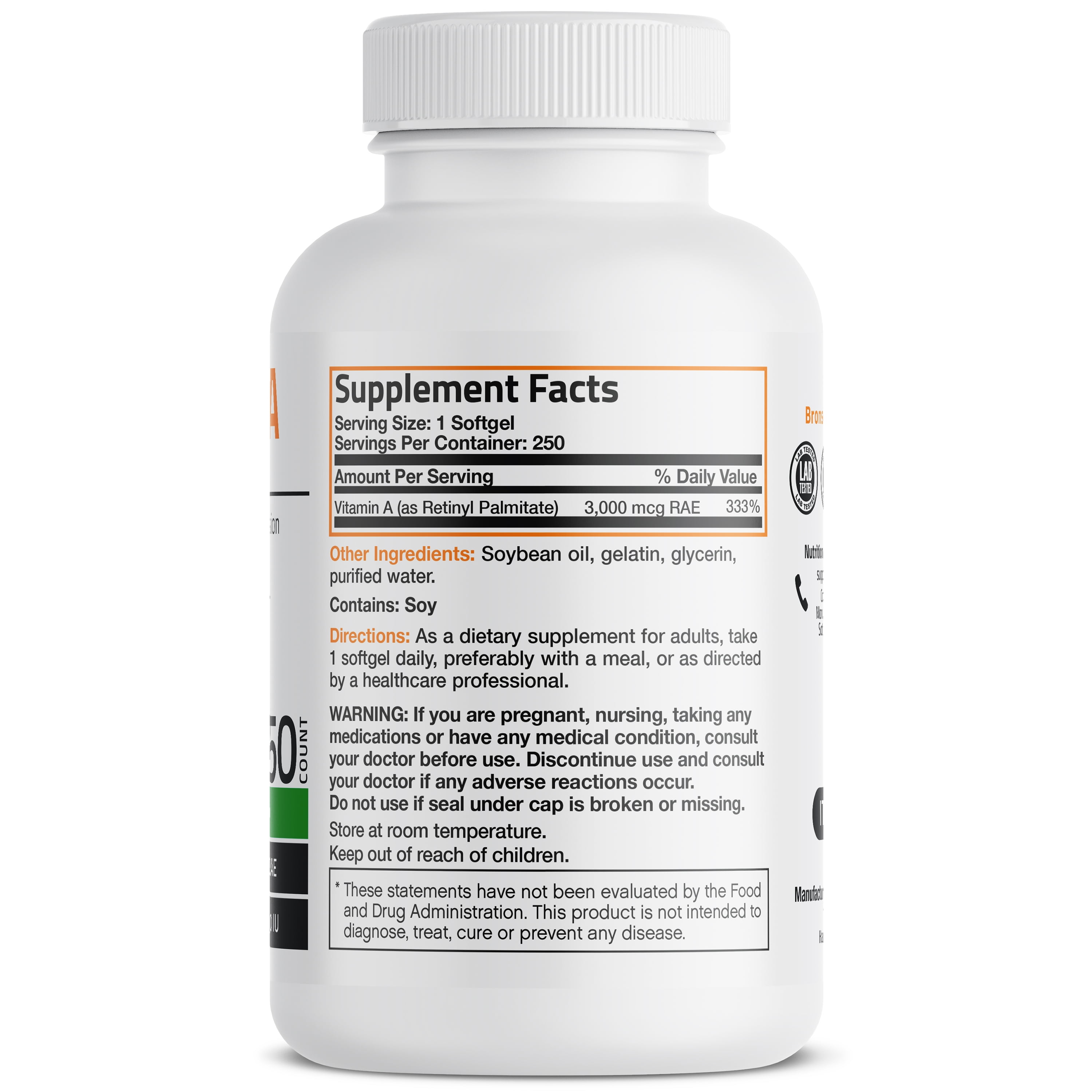 Premium Vitamin A 10,000 IU Softgels for Health