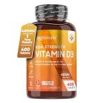 High Strength Vitamin D3 4000 IU Tablets - 400 Count