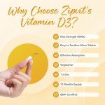 Zipvit 4000 IU Vitamin D3 Tablets - 360 Count