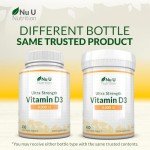 High Strength Vitamin D3 4000 IU - 400 Veggie Tablets