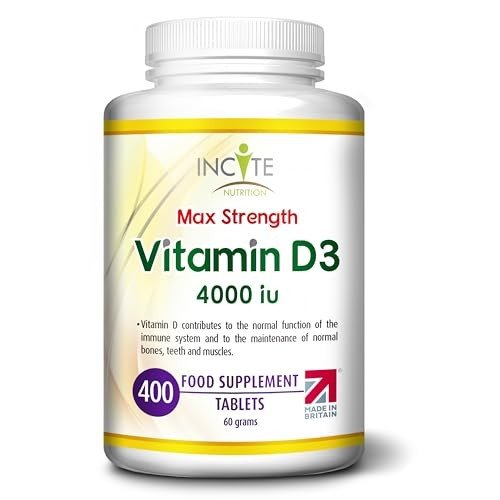 High Strength Vitamin D3 - 400 Vegetarian Tablets