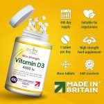 High Strength Vitamin D3 - 400 Vegetarian Tablets