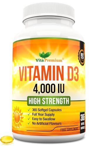 Maximum Strength Vitamin D3 4,000 IU Softgels