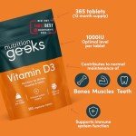 Vitamin D3 1000iu - 365 Easy-Swallow Tablets