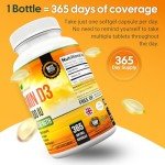 Maximum Strength Vitamin D3 4,000 IU Softgels