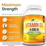 Maximum Strength Vitamin D3 4,000 IU Softgels
