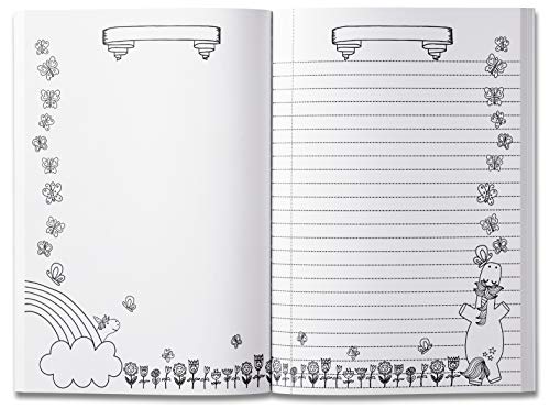 Girls' Unicorn Sketchbook & Journal (Composition Size)