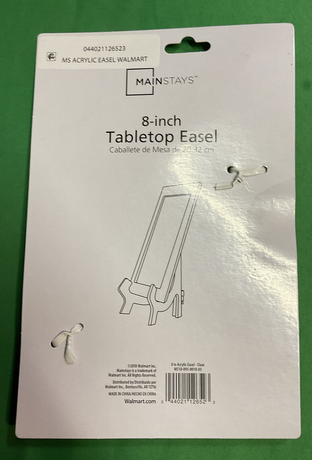 mainstays 8” tabletop Plastic Easel