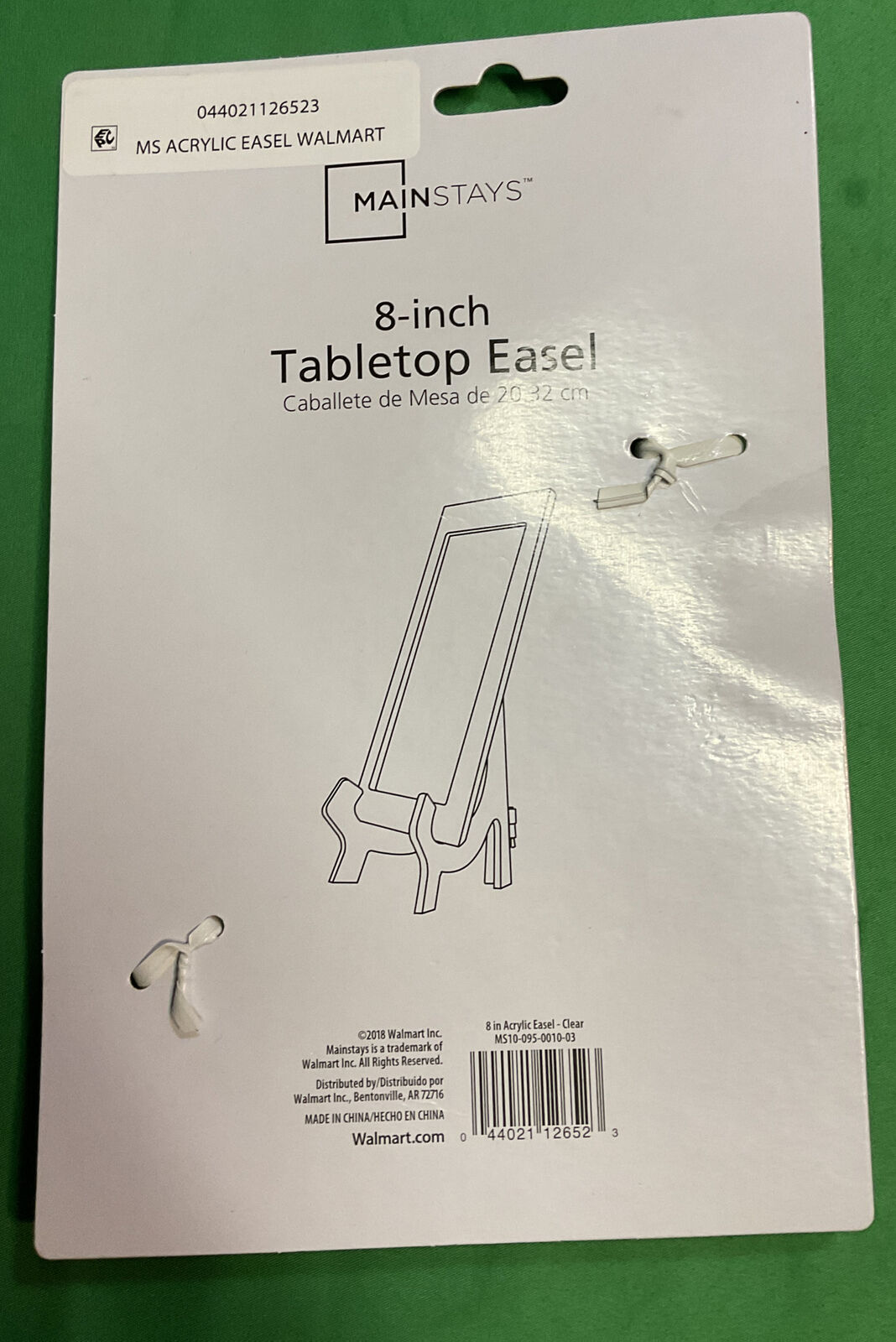 mainstays 8” tabletop Plastic Easel