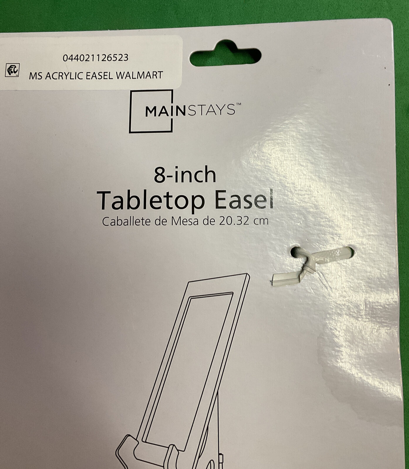 mainstays 8” tabletop Plastic Easel