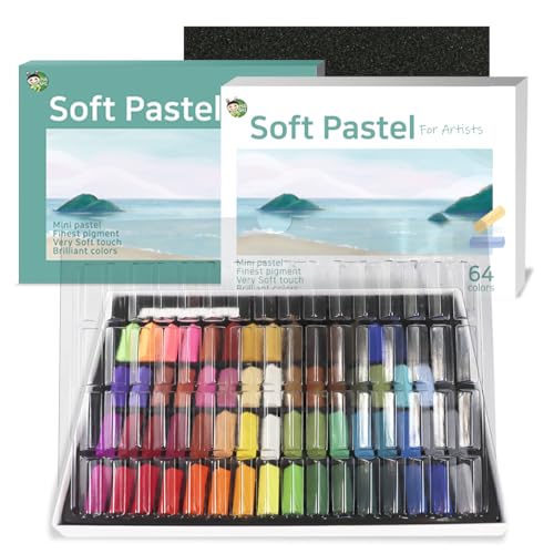 Soft Chalk Pastels with 64 Colors