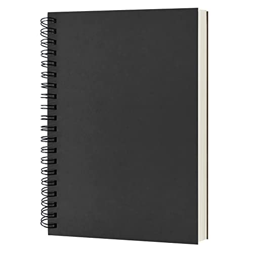 Black Soft Cover Spiral Sketchbook - 100 Pages