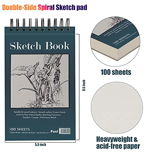 Top Spiral Sketchbook Set, 2 Packs