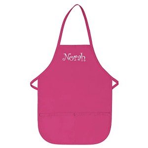 Personalized Kids' Embroidered Name Apron - Cute!