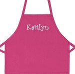 Personalized Kids' Embroidered Name Apron - Cute!