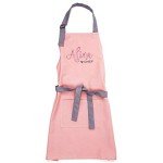 Personalized Pink Kids Cooking Apron & Chef Hat