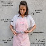 Personalized Pink Kids Cooking Apron & Chef Hat