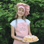 Personalized Pink Kids Cooking Apron & Chef Hat