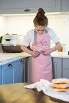 Personalized Pink Kids Cooking Apron & Chef Hat