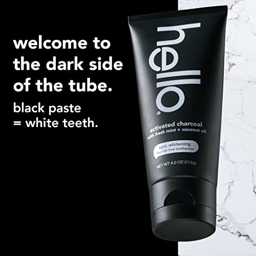 Hello Charcoal Toothpaste - Vegan & Fluoride Free