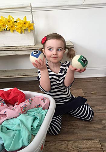 Set of 6 Natural Eco-Friendly Wool Dryer Balls