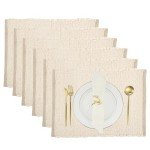 Ivory Eco-Friendly Cotton Chindi Placemats - Set of 6