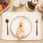 Ivory Eco-Friendly Cotton Chindi Placemats - Set of 6