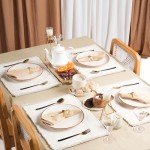 Ivory Eco-Friendly Cotton Chindi Placemats - Set of 6