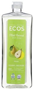 Eco-Friendly Dishwashing Liquid, Natural Pear, 25 Fl Oz