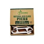 Eco-Friendly Mint Dental Floss Picks - 200 Pack