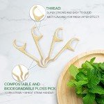 Eco-Friendly Mint Dental Floss Picks - 200 Pack