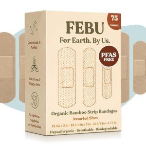 Eco-Friendly Bamboo Fabric Bandages - 75 Count