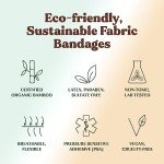 Eco-Friendly Bamboo Fabric Bandages - 75 Count