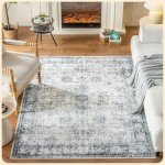 Eco-Friendly 5x7 Plush Area Rug for Kids & Pets