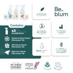 Eco-Friendly Cleaning Kit: 3 Spray Bottles & Tablets