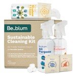 Eco-Friendly Cleaning Kit: 3 Spray Bottles & Tablets