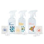Eco-Friendly Cleaning Kit: 3 Spray Bottles & Tablets