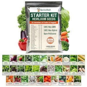 15,000 Non-GMO Heirloom Vegetable Seed Pack