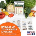 15,000 Non-GMO Heirloom Vegetable Seed Pack