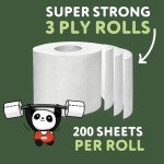 Cheeky Panda Bamboo Toilet Paper - 4 Rolls