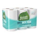 Eco-Friendly 2-Ply Recycled Toilet Paper, White