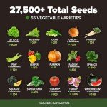 Eco-Friendly Heirloom Vegetable Seeds Pack (55 Varieties)