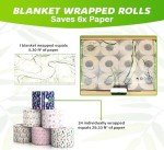 Eco-Friendly Premium Bamboo Toilet Paper - 12 Rolls