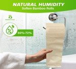 Eco-Friendly Premium Bamboo Toilet Paper - 12 Rolls