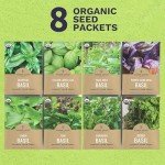 Organic Basil Seeds Variety Pack - 8 Types