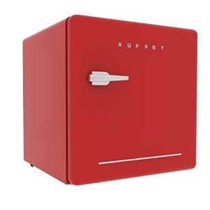 KUPPET Retro Mini Refrigerator Drink Chiller (Red)