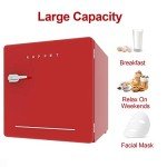 KUPPET Retro Mini Refrigerator Drink Chiller (Red)