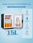 NORTHCLAN 15L Mini Fridge for Drinks & Skincare
